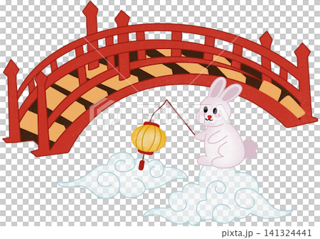 mid autumn festival with rabbit mid autumn festival with rabbit 141324441