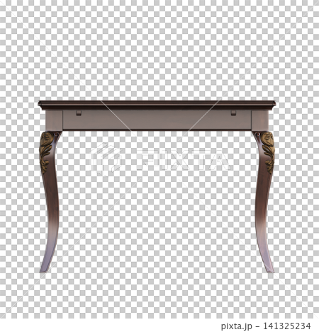diner table isolated on transparent background, 3D illustration, cg render diner table isolated on transparent background, 3D illustration, cg render 141325234