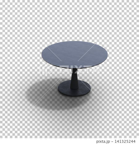diner table isolated on transparent background, 3D illustration, cg render diner table isolated on transparent background, 3D illustration, cg render 141325244