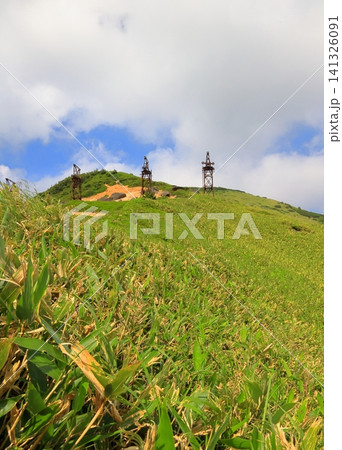 毛無峠の小串鉱山の索道跡 141326091