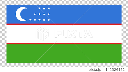 Republic of Uzbekistan National Flag 141326132