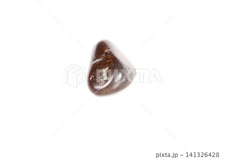 Macro mineral stone jasper on a white background 141326428