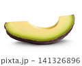 avocado piece isolated on white background close up 141326896