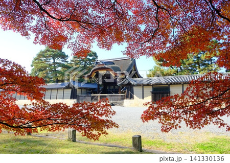 秋の京都御所の建春門 秋の京都御所の建春門 141330136