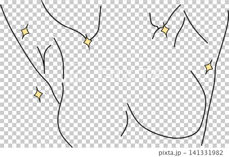 ムダ毛処理のイラスト ムダ毛処理のイラスト 141331982