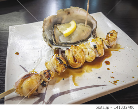 焼き牡蠣とイカ焼き 焼き牡蠣とイカ焼き 141332400