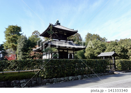 相国寺 経蔵の建物を見た風景 京都市上京区 相国寺 経蔵の建物を見た風景 京都市上京区 141333340