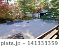 相国寺　開山堂から鮮やに赤く色づいた紅葉を見た風景　京都市上京区 141333359