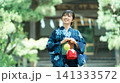 日本の夏・浴衣姿の日本人女性 141333572
