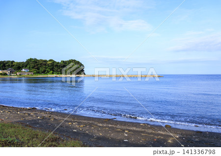 三浦半島の三戸浜の夏 141336798