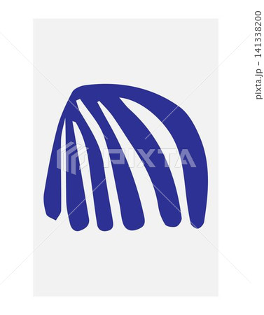 Abstract poster design. Modern wall art with organic irregular geometric shapes. Minimalistic image for creative design Abstract poster design. Modern wall art with organic irregular geometric shapes. Minimalistic image for creative design 141338200