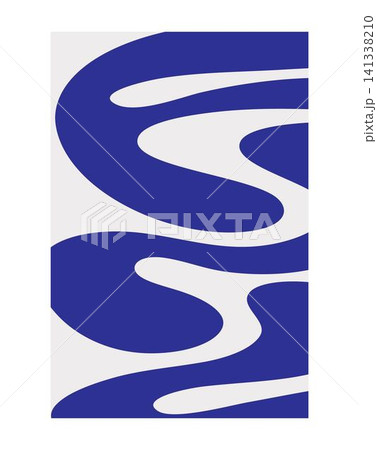 Abstract poster design. Modern wall art with organic irregular geometric shapes. Minimalistic image for creative design Abstract poster design. Modern wall art with organic irregular geometric shapes. Minimalistic image for creative design 141338210