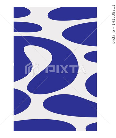 Abstract poster design. Modern wall art with organic irregular geometric shapes. Minimalistic image for creative design Abstract poster design. Modern wall art with organic irregular geometric shapes. Minimalistic image for creative design 141338211