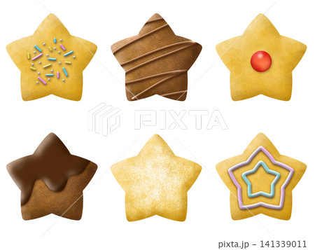 星型のクッキーの素材 星型のクッキーの素材 141339011