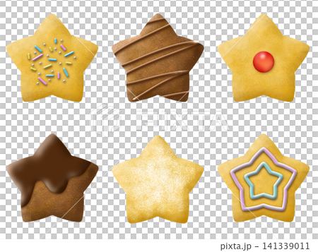 星型のクッキーの素材 星型のクッキーの素材 141339011