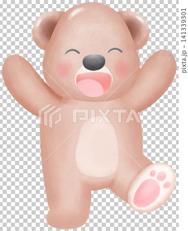 Bear Cute Watercolor Animal Character Bear Cute Watercolor Animal Character 141339301