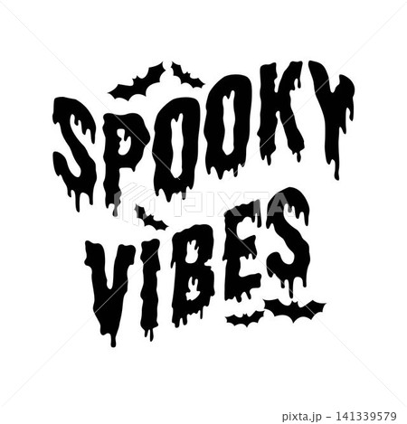 Spooky vibes t shirt design. Halloween Decor Spooky vibes t shirt design. Halloween Decor 141339579