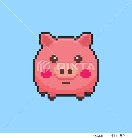 Pixel art pig game asset design Pixel art pig game asset design 141339762