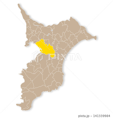 千葉県と千葉市の地図 千葉県と千葉市の地図 141339984