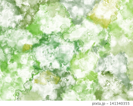 緑と白のグラデーションが美しい水彩背景 緑と白のグラデーションが美しい水彩背景 141340355
