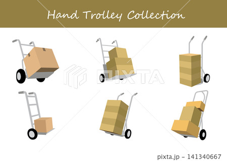 hand trolley collection hand trolley collection 141340667