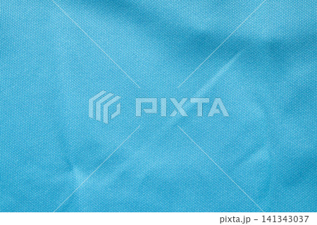 Blue sports clothing fabric football shirt jersey texture Blue sports clothing fabric football shirt jersey texture 141343037