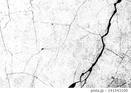 Abstract grunge cracked concrete wall distressed texture background 141343100