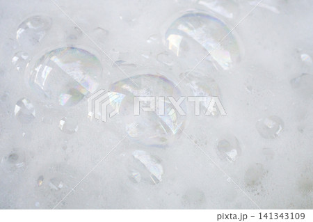 Abstract white soap foam bubbles texture background Abstract white soap foam bubbles texture background 141343109