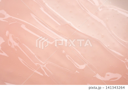 Pink lotion beauty skincare cream texture cosmetic product background 141343264