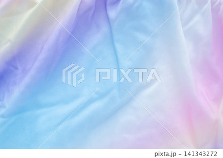 Abstract colorful rainbow color fabric soft wave smooth texture surface background 141343272