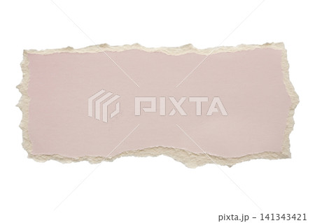 piece of pink cardboard paper tear isolated on white background piece of pink cardboard paper tear isolated on white background 141343421