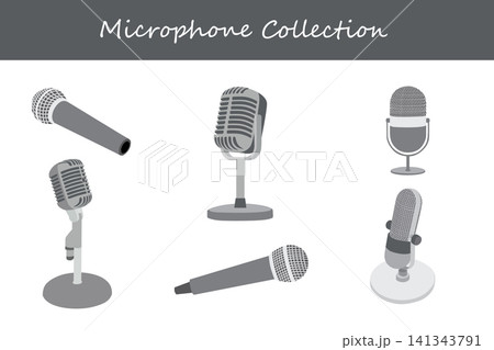 microphone collection microphone collection 141343791