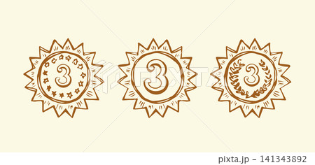 Medal. Vector drawing 141343892