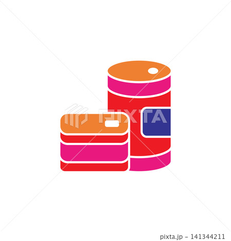 Canned Food icon vector design templates simple and modern concept 141344211