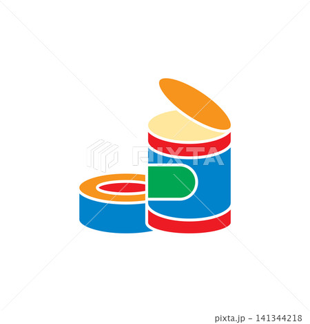 Canned Food icon vector design templates simple and modern concept Canned Food icon vector design templates simple and modern concept 141344218