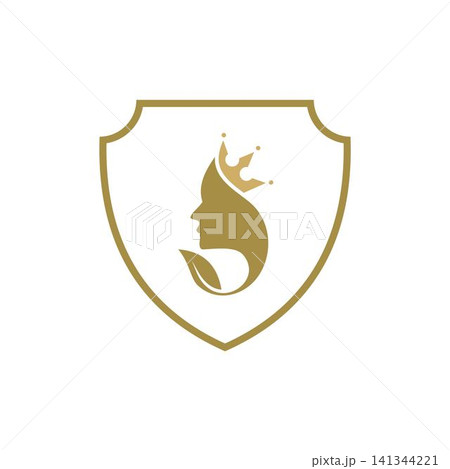 Beauty face logo design vector templates 141344221