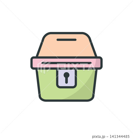 Treasure chest icon vector design templates simple and modern Treasure chest icon vector design templates simple and modern 141344485