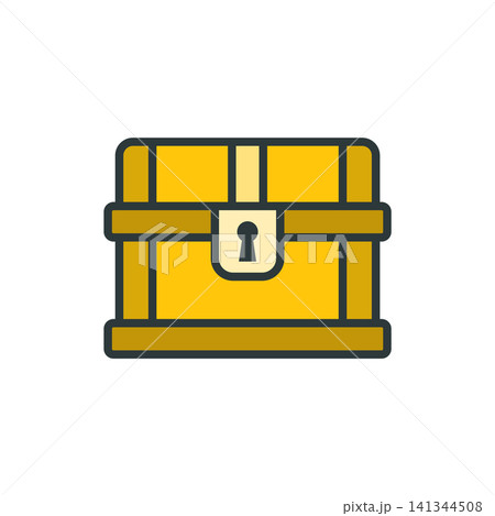 Treasure chest icon vector design templates simple and modern 141344508