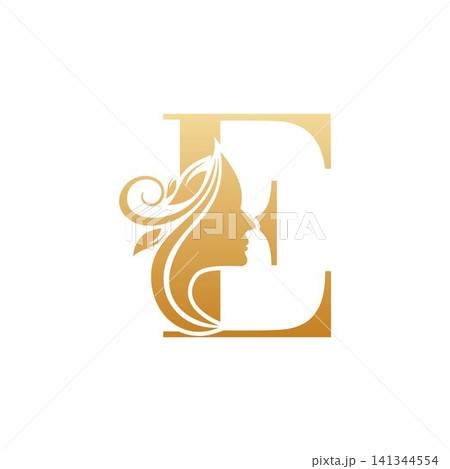 Initial E face beauty logo design templates Initial E face beauty logo design templates 141344554