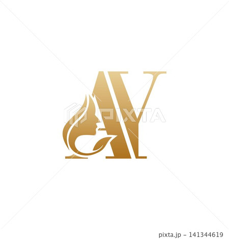 Initial AY face beauty logo design templates Initial AY face beauty logo design templates 141344619