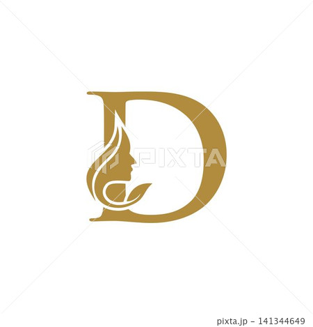 Initial D face beauty logo design templates Initial D face beauty logo design templates 141344649