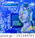 AIイメージのアシスタントのイラスト AIイメージのアシスタントのイラスト 141344763