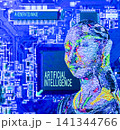 AIイメージのアシスタントのイラスト AIイメージのアシスタントのイラスト 141344766