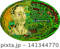 AIイメージのアシスタントのイラスト AIイメージのアシスタントのイラスト 141344770