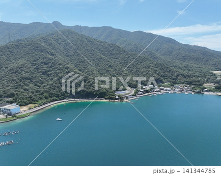 福井県 水島から見る風景 ドローン空撮 福井県 水島から見る風景 ドローン空撮 141344785
