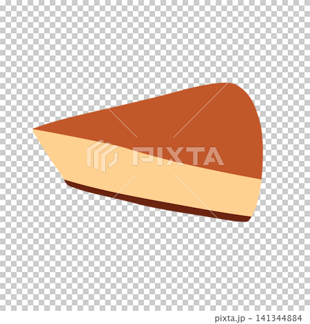 A simple illustration of a soufflé cheesecake A simple illustration of a soufflé cheesecake 141344884