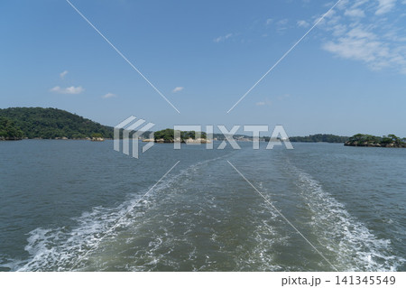 宮城県 遊覧船からの松島の景色 宮城県 遊覧船からの松島の景色 141345549