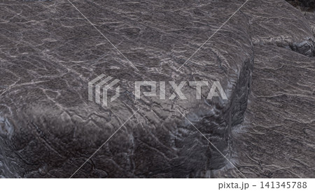 Rugged Gray Stone Surface With Natural Rock Texture 3d render. 141345788