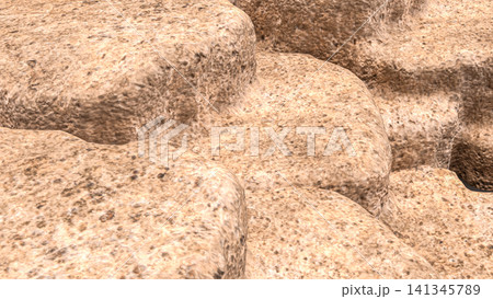 Light Beige Granite Stone Surface Texture Background 3d render. 141345789