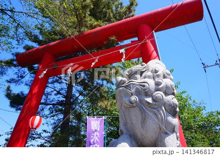 御嶽山 白龍神社 鳥居 狛犬 群馬 伊勢崎 御嶽山 白龍神社 鳥居 狛犬 群馬 伊勢崎 141346817